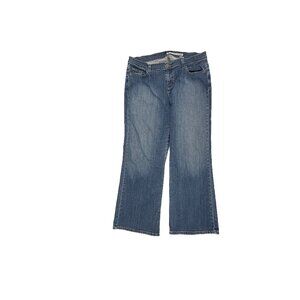 DKNY Soho jean Bootcut Women's size‎ 14P Dark Wash Blue Denim Jeans